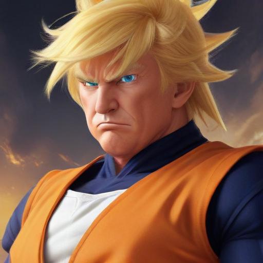 Donald Trump as dragonball z