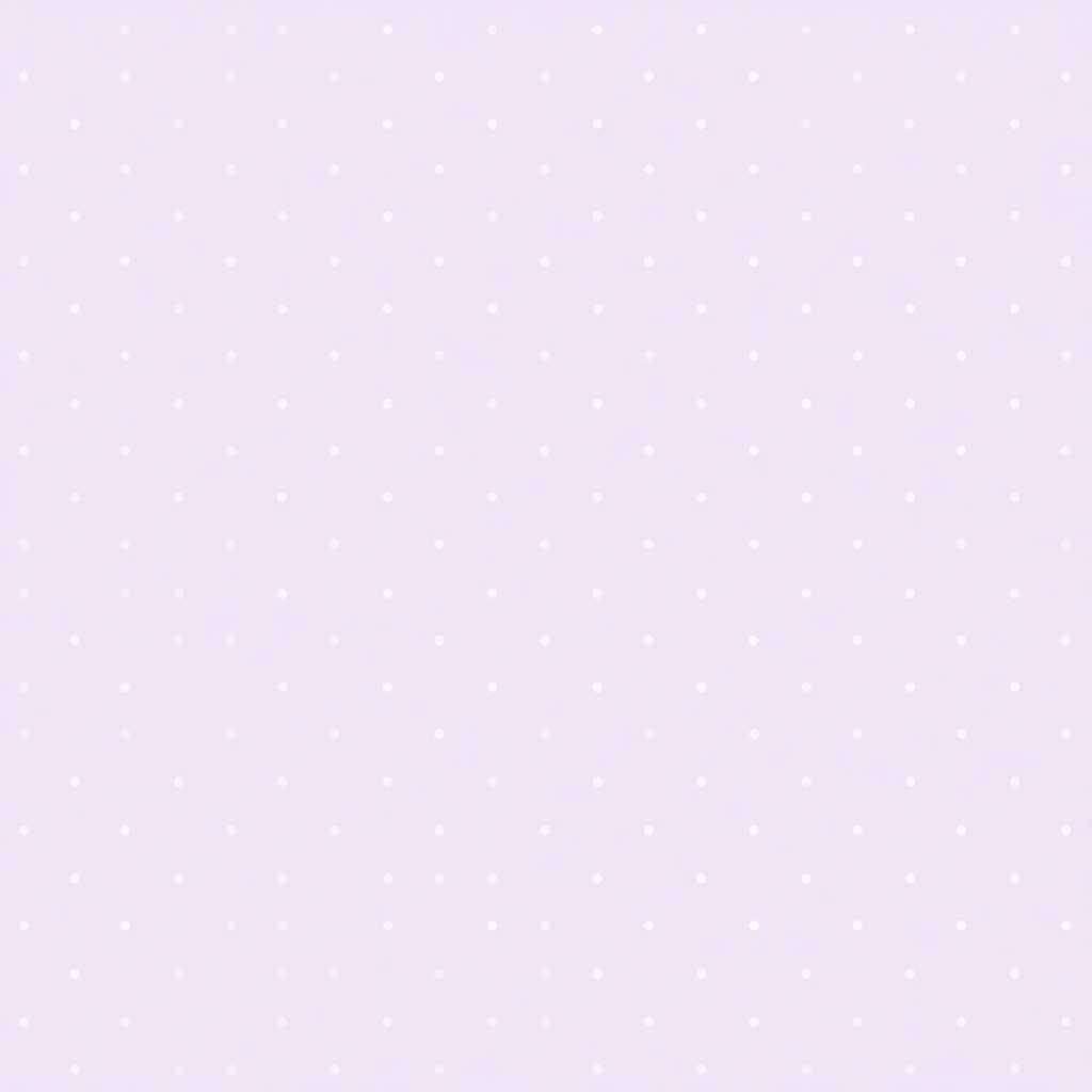 A seamless digital paper pattern with tiny white polka dots on a soft lavender background, delicate and minimal style, 12x12 inches, 300 dpi, high resolution.