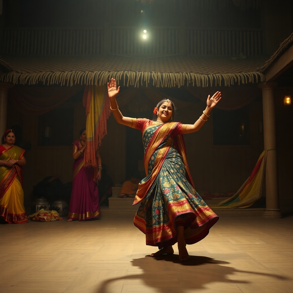 A dance performance in kotha setting