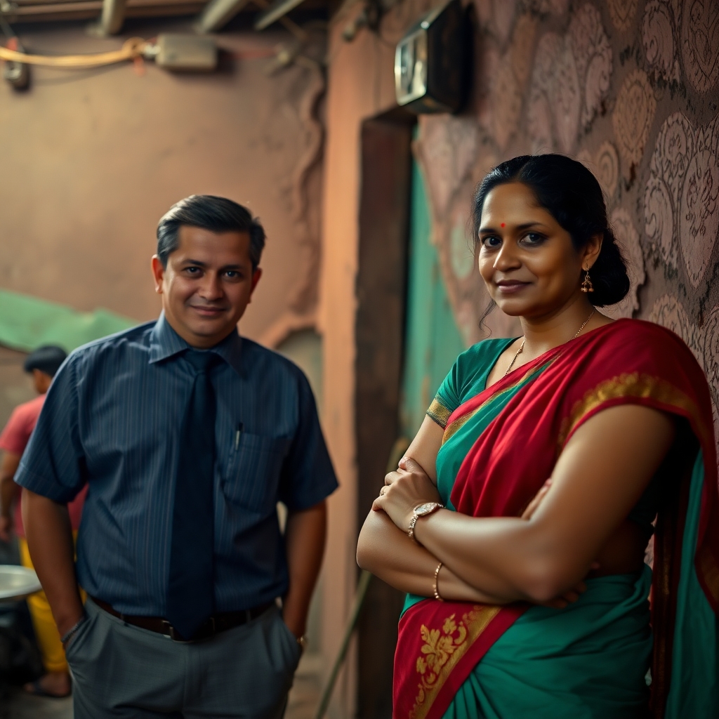 a british diplomat aged 30 years, accompanied by an indian social worker visits a Kotha to have a look at the plight of young sex workers
