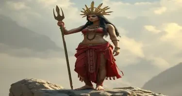 a photorealistic picture of an ancient greecian goddessoga pants