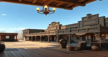a photorealistic picture of an old wild west Hotel inside the lobby