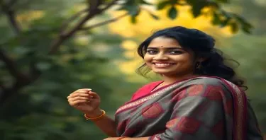 Create a young 35 years educated Indian Mother