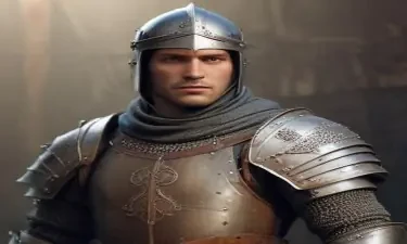 warrior wearing medieval clothing, "no armor"