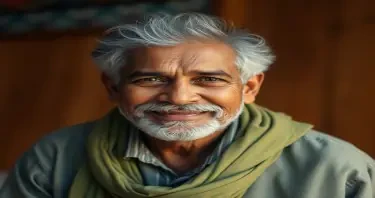 Father an unsung protector, the backup for Mom, Fairc complexioned Indian aged around 45 years living in Canada