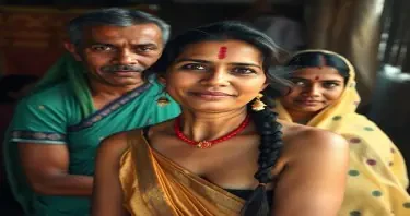 A senior Dancing coach at the "Kotha" is very caring and sympathetic to the young girls who have been trafficed into this business. All are fair complexioned, full bodied . The whole scen is in a haweli setting