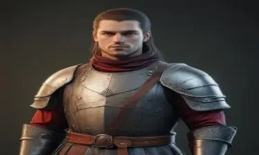 fighter wearing medieval clothing, "no armor"