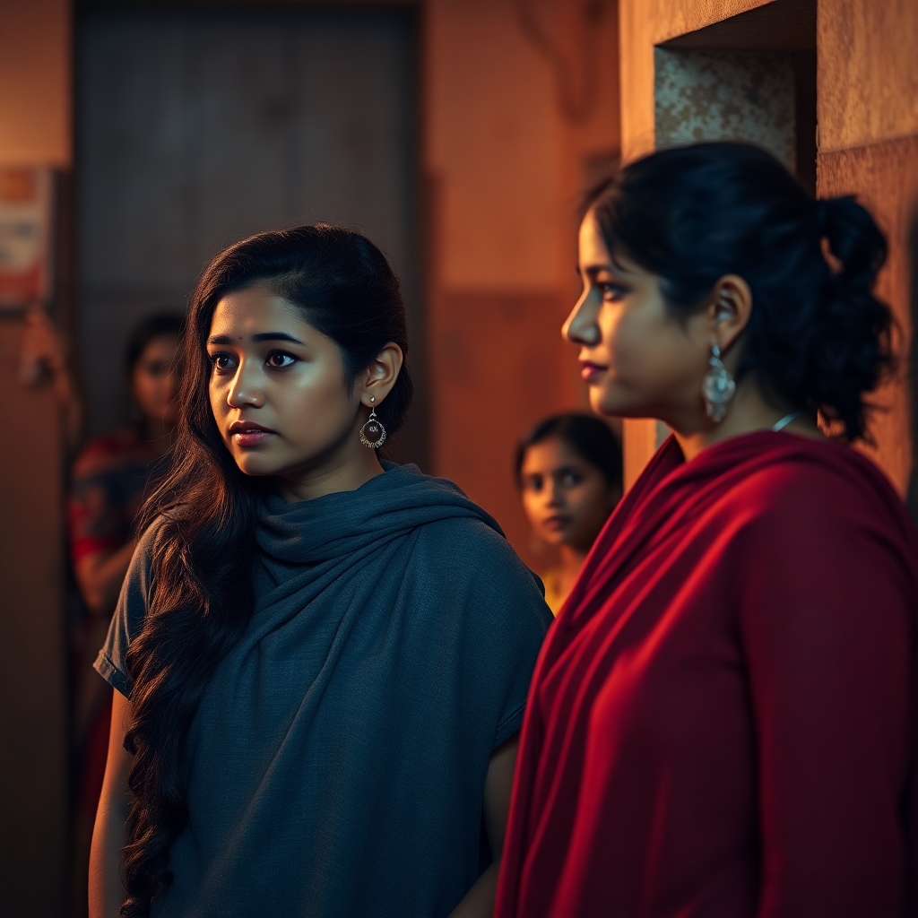 a young british diplomat visits a kotha alongwith an indian woman social worker to have a first hand look at the plight of the girls at the the kotha